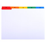 Exacompta intercalaires pour boite  fiches, imprims de a  z carte blanche 160g 25 compartiments - ...