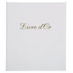 Exacompta livre d'or balacron avec titre 140 pages blanches - 21x19 cm vertical - couleurs assorties