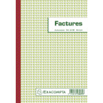 Exacompta manifold factures avec mention tva 21x14, 8cm 50 feuillets tripli autocopiants