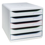 Exacompta module de classement big box plus 5 tiroirs autentik - couleurs assorties Exacompta module de classement big box plus 5 tiroirs autentik - couleurs assorties