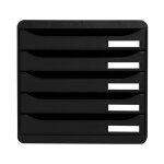 Exacompta module de classement big box 5 tiroirs - corps et tiroirs noir Exacompta module de classement big box 5 tiroirs - corps et tiroirs noir
