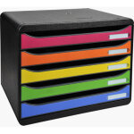 Exacompta module de classement big box couleur - 5 tiroirs à l'italienne - arlequin Exacompta module de classement big box couleur - 5 tiroirs à l'italienne - arlequin