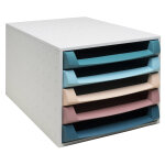 Exacompta module de classement the box skandi 5 tiroirs - couleurs assorties Exacompta module de classement the box skandi 5 tiroirs - couleurs assorties