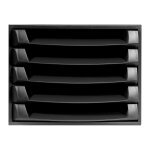 Exacompta module à tiroirs a4 the box ecoblack, 5 tiroirs à ouverture, monobloc, 387 x 284 x 218 mm, ... Exacompta module à tiroirs a4 the box ecoblack, 5 tiroirs à ouverture, monobloc, 387 x 284 x 218 mm, ...