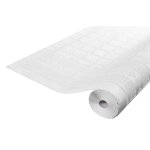 Exacompta nappe en rouleau damass� avec motifs pronappe - dimensions 1, 18 x 50 m - blanc