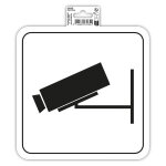 Exacompta panneau pvc adhésif antidérapant video surveillance 20x20 cm - blanc Exacompta panneau pvc adhésif antidérapant video surveillance 20x20 cm - blanc