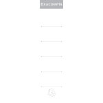Exacompta paquet 10 �tiquettes classeur a levier dos de 50mm - blanc