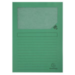 Exacompta paquet de 100 chemises � fenetre forever - 22x31cm - vert vif