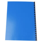 Exacompta paquet de 100 couvertures chromes pour reliure a4 - bleu