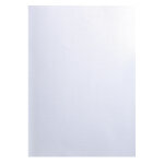 Exacompta paquet de 100 couvertures grain toil pour reliure a4 - blanc