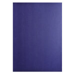 Exacompta paquet de 100 couvertures grain toil pour reliure a4 - bleu fonc