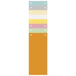 Exacompta paquet 100 fiches intercalaires horizontales unies perforées - 105x240mm - couleurs assorties ... Exacompta paquet 100 fiches intercalaires horizontales unies perforées - 105x240mm - couleurs assorties ...