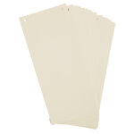 Exacompta paquet 100 fiches intercalaires horizontales unies perfor�es - 105x240mm - ivoire
