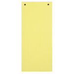 Exacompta paquet 100 fiches intercalaires horizontales unies perfor�es - 105x240mm - jaune
