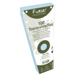 Exacompta paquet 100 fiches intercalaires trap�zo�dales unies perfor�es forever - 105x240mm - bleu clair ...