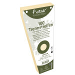 Exacompta paquet 100 fiches intercalaires trap�zo�dales unies perfor�es forever - 105x240mm - ivoire