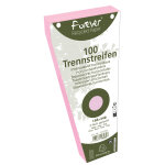 Exacompta paquet 100 fiches intercalaires trap�zo�dales unies perfor�es forever - 105x240mm - rose