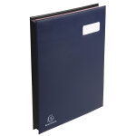 Exacompta parapheur expansé couverture expansé, système fixapage - 24 compartiments - bleu foncé Exacompta parapheur expansé couverture expansé, système fixapage - 24 compartiments - bleu foncé