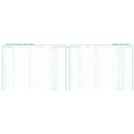 Exacompta piqre 24x32cm livre chronologique des recettes - registre des achats - spcial micro - entrepreneur ...
