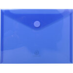 Exacompta pochette enveloppe a4 polypropylne bleu translucide - sachet de 5