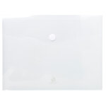 Exacompta pochette enveloppe a4 polypropylne incolore - sachet de 5