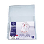 Exacompta pochettes perforées transparentes à soufflet a4 polypropylène 20 / 100e lisse incolore - lot ... Exacompta pochettes perforées transparentes à soufflet a4 polypropylène 20 / 100e lisse incolore - lot ...