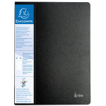 Exacompta porte vues up - line a4 avec porte - tiquette 3faces - polypropylne - 20pochettes - 40 ...