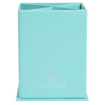 Exacompta pot  crayons carr 4 compartiments carton teksto - vert d'eau