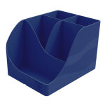 Exacompta pot � crayons pen - wave bee blue 5�compartiments - bleu marine
