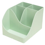 Exacompta pot � crayons pen wawes autentik en plastique recycl� - 5 compartiments - vert sauge
