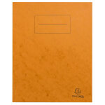 Exacompta prot�ge cahier carte lustr�e 225g - 17x22 cm - orange