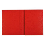 Exacompta prot�ge cahier carte lustr�e 265g - 24x32 cm - rouge