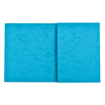 Exacompta prot�ge cahier carte lustr�e 265g - 24x32 cm - turquoise