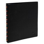 Exacompta protge - documents  anneaux avec pochettes dtachables - 60 vues exactive - a5 - noir
