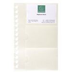 Exacompta recharge de 10 pochettes d�tachables pour porte cartes de visite exactive� - 19x12, 5cm - cristal ...