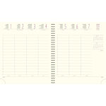 Exacompta recharge pour agenda de bureau eurotime 18 spiral� tranche naturelle 15 x 17 cm janvier � d�cembre ...