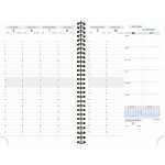 Exacompta recharge agenda de bureau visuel horizons 20s spiral� 15 x 21 cm semainier janvier � d�cembre ...