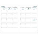 Exacompta recharge agenda de poche horizons 13 9 x 13 cm semainier janvier � d�cembre 2026 - tranche ...