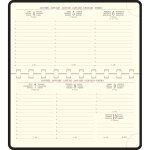 Exacompta recharge agenda de poche temporel 16s spiral� 9 x 16 cm semainier janvier � d�cembre 2026