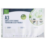 Exacompta sachet de 10 pochettes perfor�es pp recycl� forever 9 / 100e - a3 - translucide