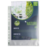 Exacompta sachet de 50 pochettes perfor�es pp recycl� forever 9 / 100e - a4 maxi - translucide