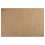 Exacompta sous - mains en carton eterneco - brun motifs gomtriques