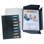 Exacompta trieur  3rabats et lastiques, a4, 250feuilles, 8compartiments, intercalaires  onglets, ...