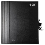 Exacompta trieur accordon grande capacit 32 compartiments numriques - noir