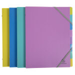 Exacompta trieur � �lastiques forever young - polypropyl�ne recycl� - 8 divisions - couleurs assorties ...