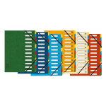 Exacompta trieur � �lastiques harmonika � fen�tres - v�ritable carte lustr�e - 12 divisions - couleurs ...