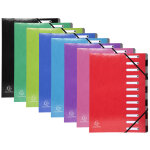 Exacompta trieur harmonika iderama 12 compartiments - couleurs assorties