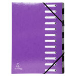 Exacompta trieur harmonika iderama 12 compartiments - violet