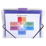 Exacompta trieur mural 6 compartiments crystal - a4 - cristal