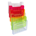 Exacompta trieur mural modulable horizontal 6 compartiments a4 - arlequin